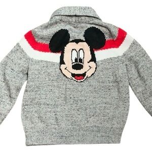 Disney Baby Gap Mickey Mouse Zip Cardigan Sweater
